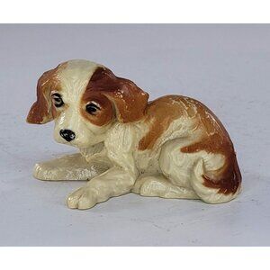 Vintage Hong Kong Saint Bernard Puppy Dog Plastic Figurine